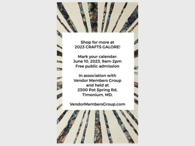 June 10th CRAFTS GALORE!