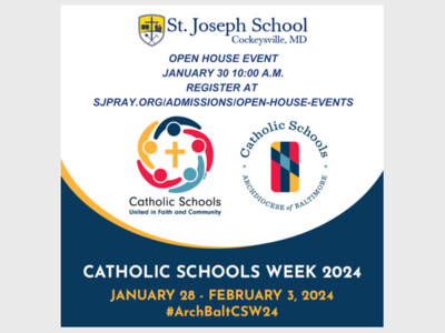 St. Joseph School Cockeysville  Open House  