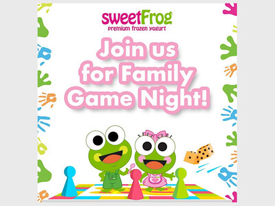 Family Game Night at sweetFrog Timonium!