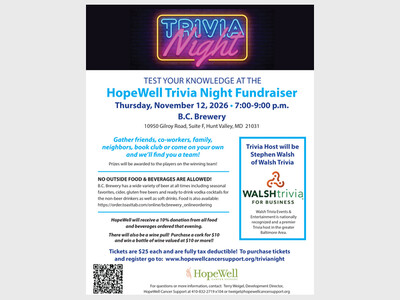Trivia Night Fundraiser