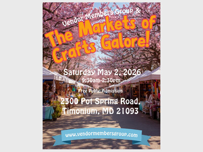 May 2nd Market of CRAFTS GALORE!