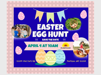 EASTER EGG HUNT AT THE FARMYARD