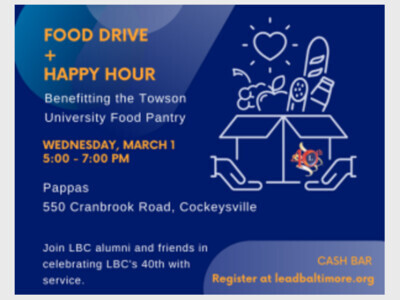 Food Drive & Happy Hour  