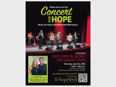 Concert for Hope:  Music and Hope to Benefit People With Cancer